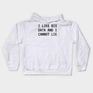 I LIKE BIG DATA AND I CANNOT LIE Kids Hoodie